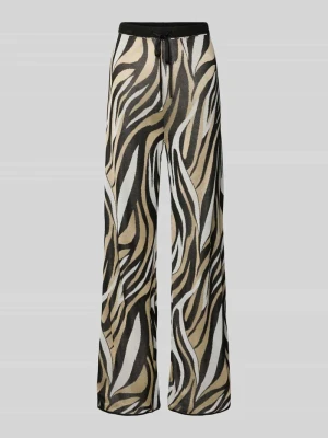 Spodnie z wiskozy w deseń allover Marella