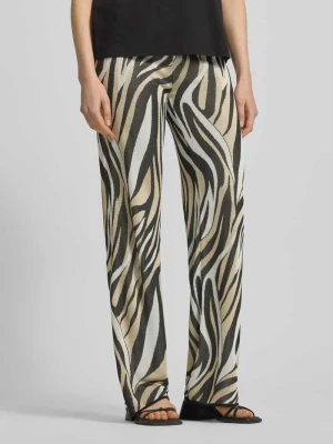 Spodnie z wiskozy w deseń allover Marella