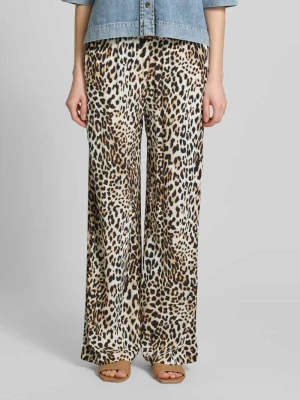 Spodnie z wiskozy z elastycznym pasem Emily Van den Bergh