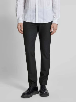 Spodnie o kroju slim fit z wpuszczanymi kieszeniami model 'Chuck' BRAX Antracytowy