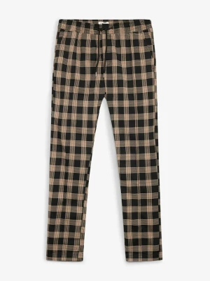 Spodnie chinosy regular fit, straight BonPrix czarny