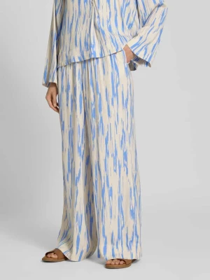 Spodnie z wysokim stanem i elastycznym pasem model ‘BAELA’ Selected Femme