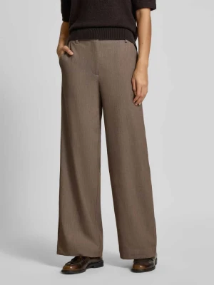 Spodnie z wysokim stanem, szeroką nogawką i paskiem model ‘VIANA’ Vila