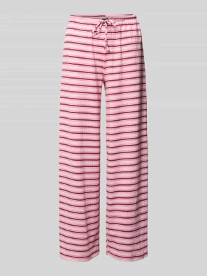 Spodnie z wzorem w paski i tunelem Gina Tricot
