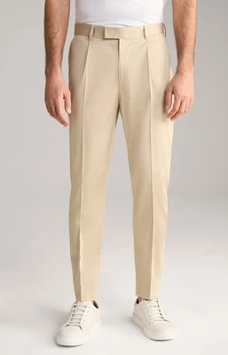 Spodnie z zakładkami Bennet w kolorze beżowym Joop
