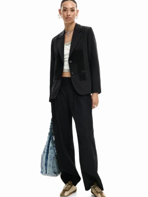 Spodnie z zakładkami Desigual