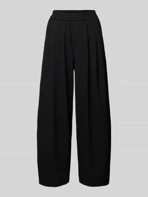 Spodnie z zakładkami o luźnym kroju z dodatkiem wiskozy model ‘MARIELA LIFE’ Only