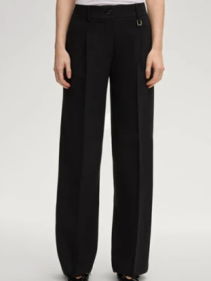 Spodnie z zakładkami Paris w czarnym kolorze Joop