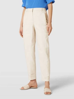 Spodnie z zakładkami w pasie i bocznymi, wpuszczanymi kieszeniami model ‘Aiana’ RAFFAELLO ROSSI