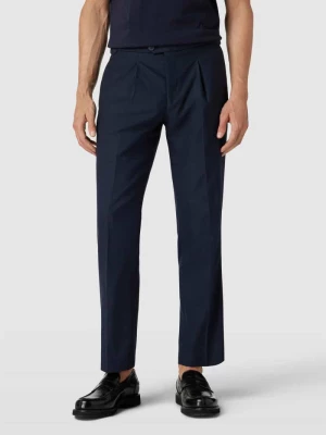 Spodnie z zakładkami w pasie i ozdobnymi wypustkami model ‘BARRY’ Selected Homme