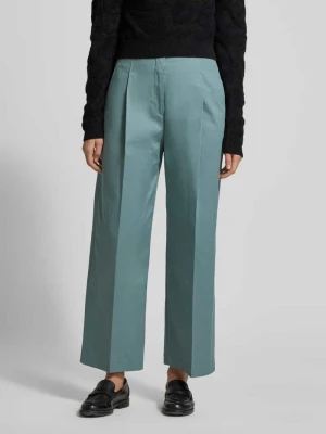 Spodnie z zakładkami w pasie i prostą nogawką z mieszanki bawełny model ‘TULOTTA’ Boss