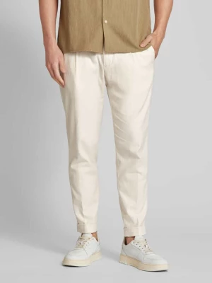 Spodnie z zakładkami w pasie model ‘Louis’ Strellson