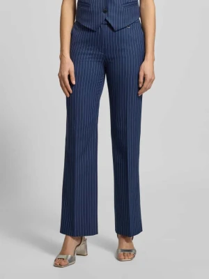 Spodnie z zakładkami w pasie o kroju regular fit z dodatkiem wiskozy model ‘HILANDO’ HUGO