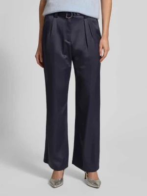 Spodnie z zakładkami w pasie o kroju relaxed fit z mieszanki wiskozy s.Oliver BLACK LABEL