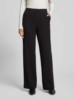 Spodnie z zakładkami w pasie, szerokimi nogawkami i wpuszczanymi kieszeniami model ‘Hillda’ STEHMANN