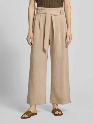 Spodnie z zakładkami z mieszanki wiskozy, krój regular fit, model 'MARSA' Only