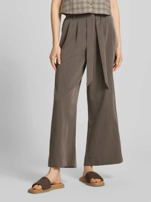 Spodnie z zakładkami z mieszanki wiskozy, krój regular fit, model 'MARSA' Only