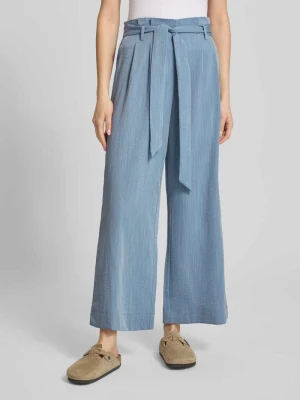 Spodnie z zakładkami z mieszanki wiskozy, krój regular fit, model 'MARSA' Only