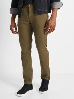 Spodnie ze stretchem regular fit, prosta nogawka bonprix