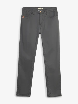Spodnie ze stretchem regular fit, prosta nogawka BonPrix szary
