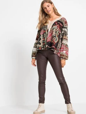 Spodnie ze stretchem z mieszanki wiskozy bonprix