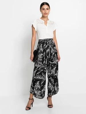 Spodnie ze strukturalnej wiskozy bonprix