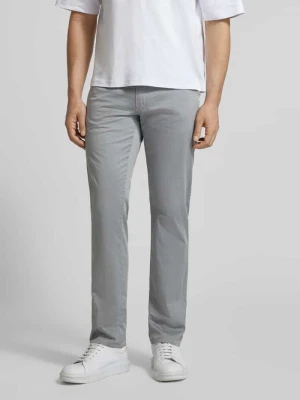 Spodnie o kroju regular fit z fakturowanym wzorem model 'Cadiz' BRAX