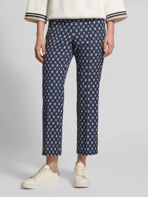Spodnie ze wzorem na całej powierzchni i elastycznym pasem Betty Barclay