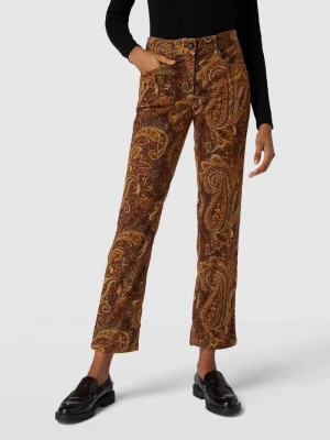 Spodnie ze wzorem paisley model ‘CORA’ Zerres