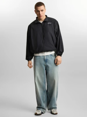 Sport Iconic kurtka męska bomber czarna Klasyk