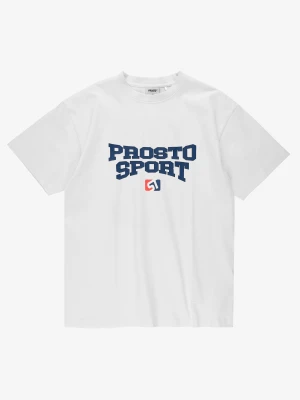 Sport t-shirt męski bawełniany biały Klasyk