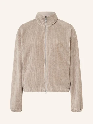 Sportalm Bluza Rozpinana Dresowa Z Sztruksu Z Brokatową Przędzą beige