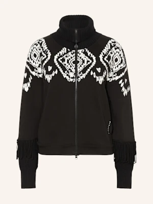 Sportalm Bluza Rozpinana Z Cekinami I Ozdobnymi Kamykami schwarz