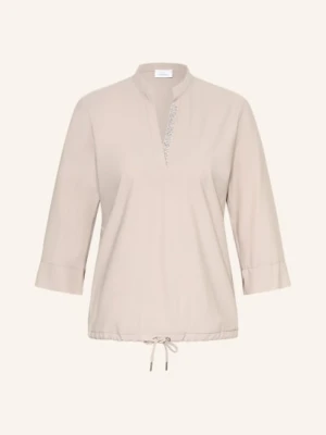 Sportalm Bluzka Z Rękawami 3/4 I Ozdobnymi Kamieniami beige