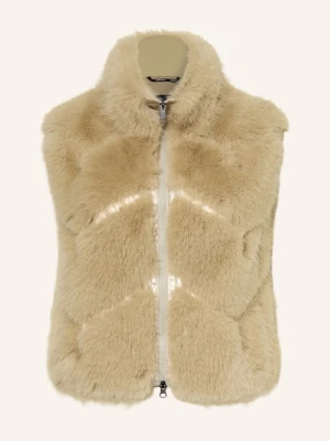 Sportalm Kamizelka Ze Sztucznego Futra Z Mieszanki Materiałów beige