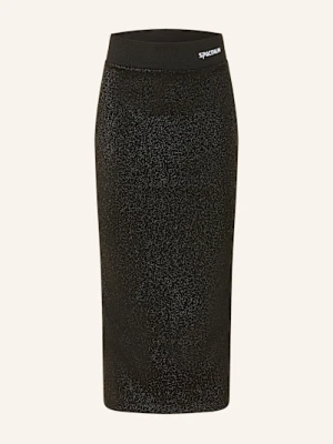 Sportalm Spódnica Z Dżerseju Z Błyszczącą Przędzą schwarz