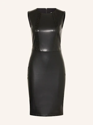 Sportalm Sukienka Etui Z Imitacji Skóry schwarz