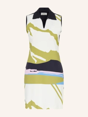 Sportalm Sukienka Polo Z Pikowanym Wzorem weiss