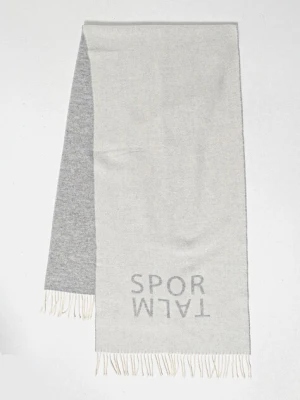 Sportalm szalik z dodatkiem wełny Yamala damski kolor beżowy wzorzysty 950119