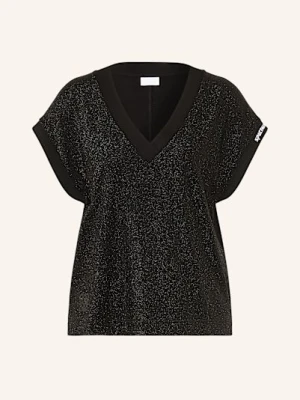 Sportalm T-Shirt Z Błyszczącą Przędzą schwarz