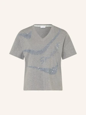 Sportalm T-Shirt Z Cekinami grau SZARY
