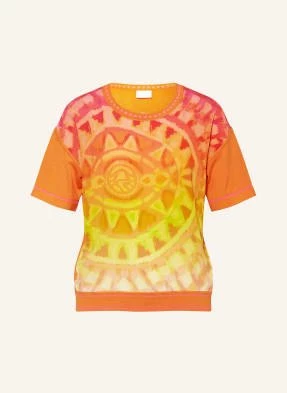 Sportalm T-Shirt Z Mieszanki Materiałów orange