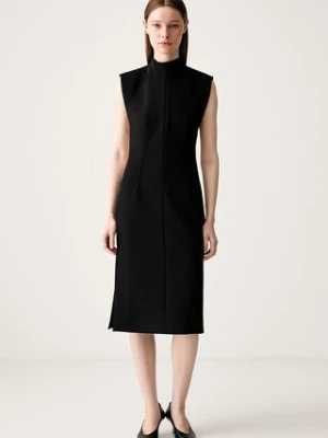 Sportmax Alete1234 sukienka gładka z dodatkiem wełny