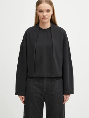 Sportmax bluza MINNIE damska kolor czarny gładka 2522926045600