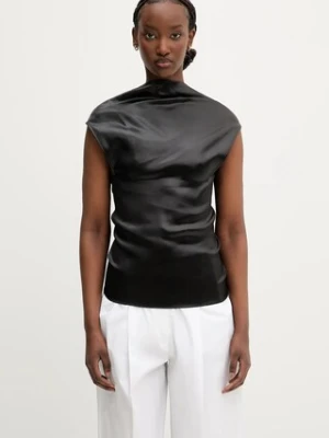 Sportmax bluzka Agadir1234 damska kolor czarny gładka 2512161093600