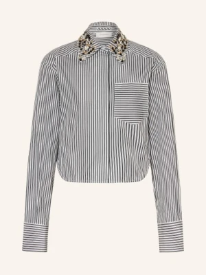 Sportmax Bluzka Koszulowa Spxquagga Z Kamieniami Ozdobnymi schwarz