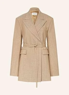 Sportmax Długi Blezer Tubinga beige