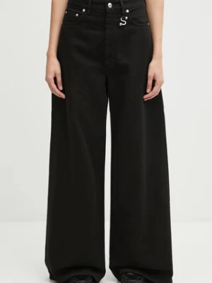 Sportmax jeansy SIAMESE damskie kolor czarny 2522136025600