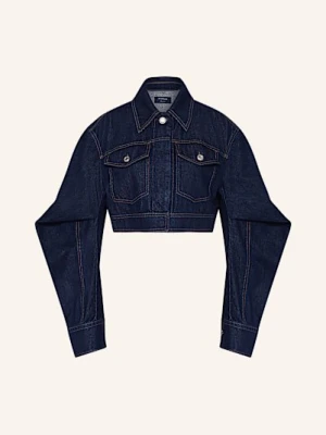 Sportmax Krótka Kurtka Jeansowa Sir blau