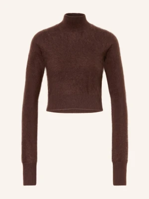 Sportmax Krótki Sweter Agio Z Kaszmiru braun CIEMNOBRĄZOWY